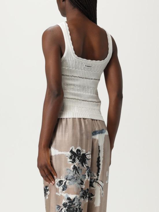 25FW 핑코 민소매 티셔츠 104736A2FC Z05 White - PINKO