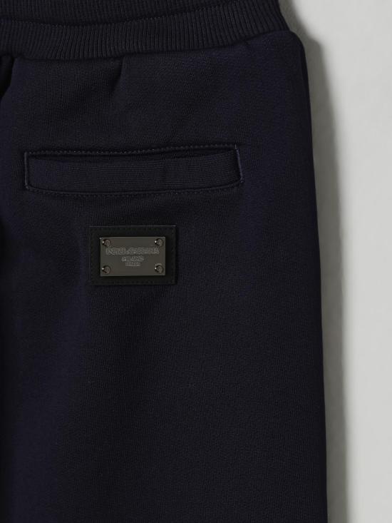 25FW [키즈] 돌체앤가바나 트레이닝/조거 팬츠 L4JPT0G7I2P B3681 Blue - DOLCE & GABBANA