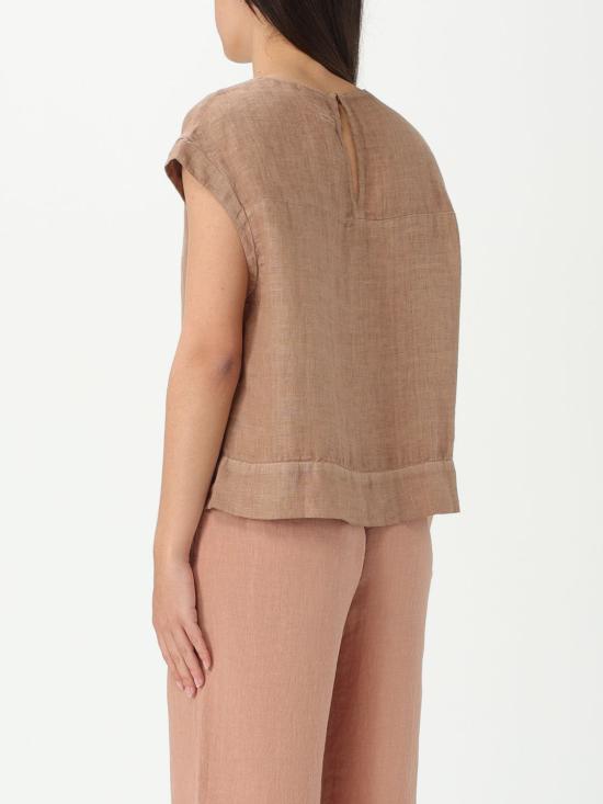 25SS 120 리노 민소매 티셔츠 32ALIW19S9000011532ALIW S00072 Tobacco - 120 LINO