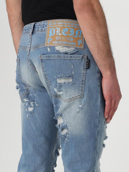 필립 플레인 데님 팬츠 SADCMDT3678PDE004N 29MI Sky Blue - PHILIPP PLEIN