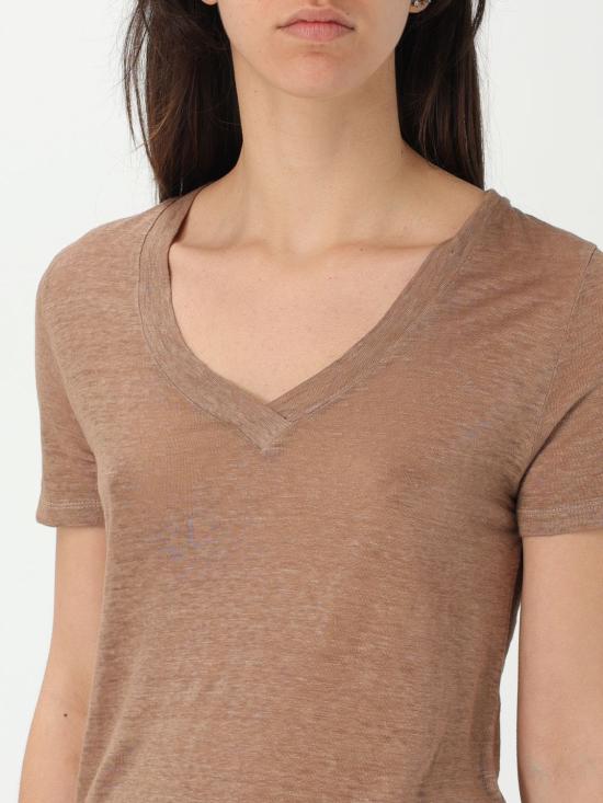 25SS 120 리노 반팔 티셔츠 32ALIW7665000B56832ALIW S00072 Tobacco - 120 LINO