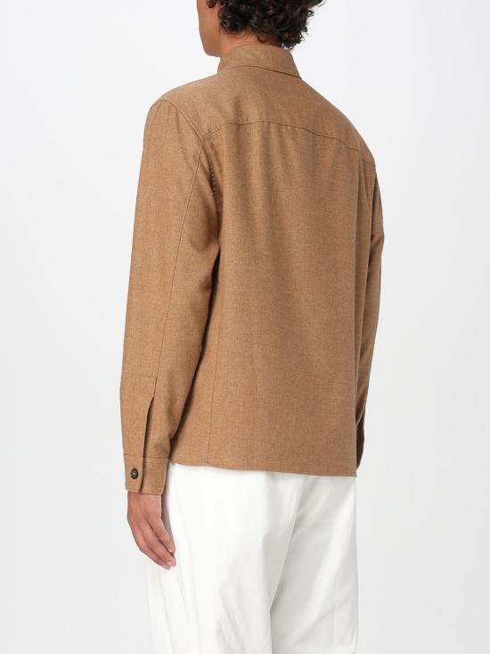 25FW 파올로페코라 긴팔 셔츠 G0133088 2928 Camel - PAOLO PECORA