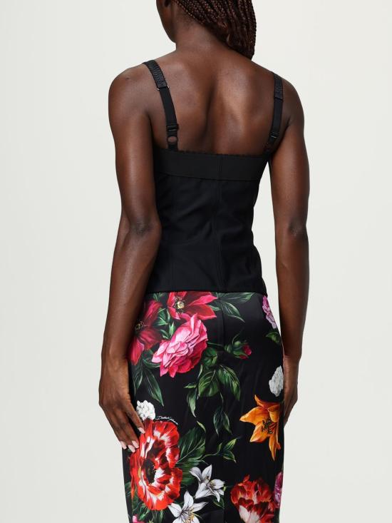 25FW 돌체앤가바나 민소매 티셔츠 F7525TGDCMX N0000 Black - DOLCE & GABBANA