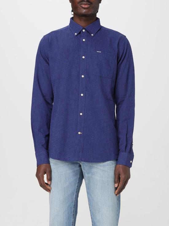 25FW 바버 데님 셔츠 MSH5090 IN32 Blue