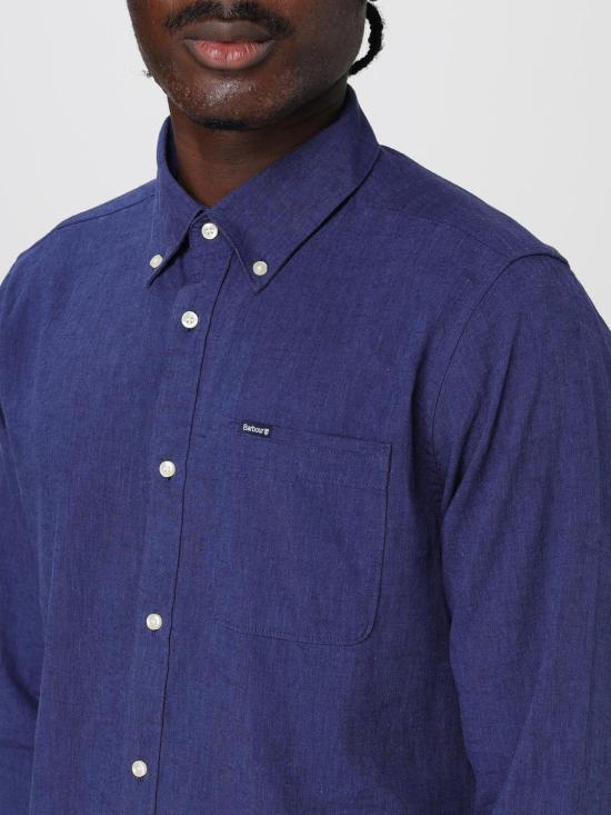 25FW 바버 데님 셔츠 MSH5090 IN32 Blue - BARBOUR