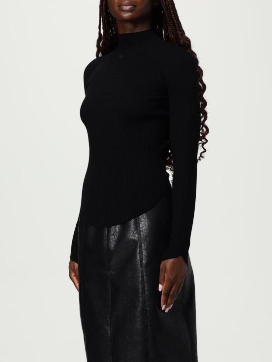 25FW 쿠레쥬 터틀넥 325MPU251FI0001 9999 Black - COURREGES