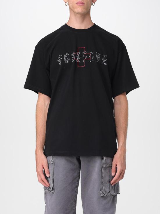 25FW 44레이블 반팔 티셔츠 B0030556FA582 P670 Black