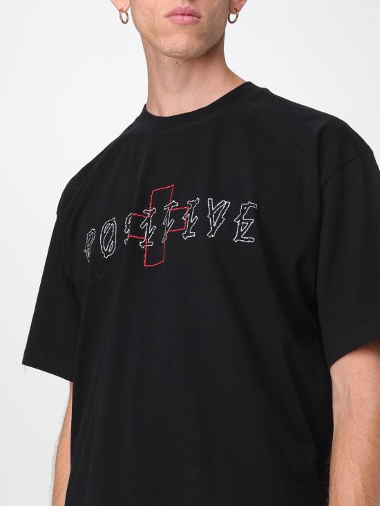 25FW 44레이블 반팔 티셔츠 B0030556FA582 P670 Black - 44 LABEL