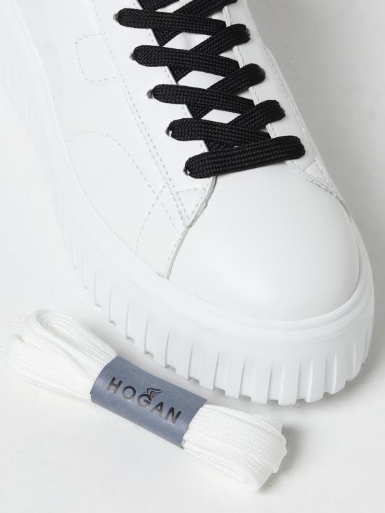 25FW 호간 H-스트라이프 스니커즈 HXW6450FC60LE9 0001 White - HOGAN