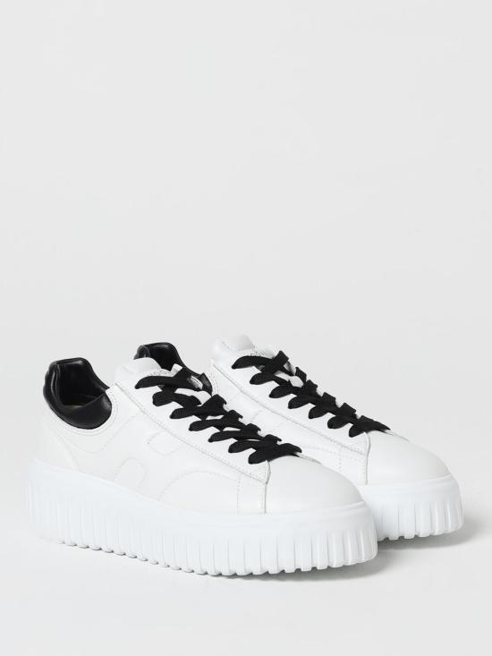 25FW 호간 H-스트라이프 스니커즈 HXW6450FC60LE9 0001 White - HOGAN