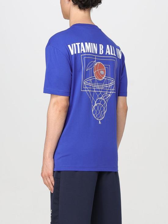 25FW 엠포리오 아르마니 반팔 티셔츠 7M000118AF13244 UA031 Blue - EMPORIO ARMANI