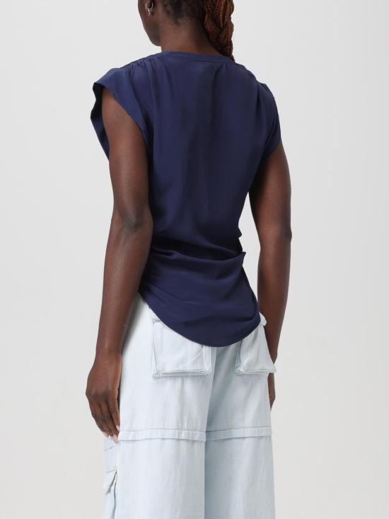 25FW 핑코 민소매 티셔츠 103113A1O8 G57 Blue - PINKO