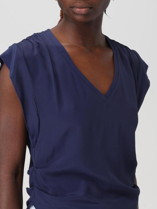 25FW 핑코 민소매 티셔츠 103113A1O8 G57 Blue - PINKO