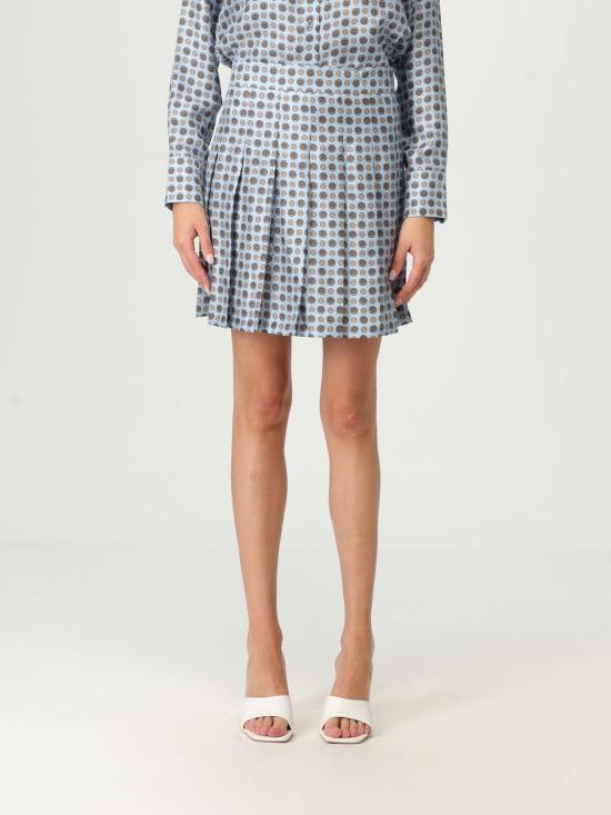 25FW 막스마라 스튜디오 숏 스커트 2526106021600 002 Gnawed Blue