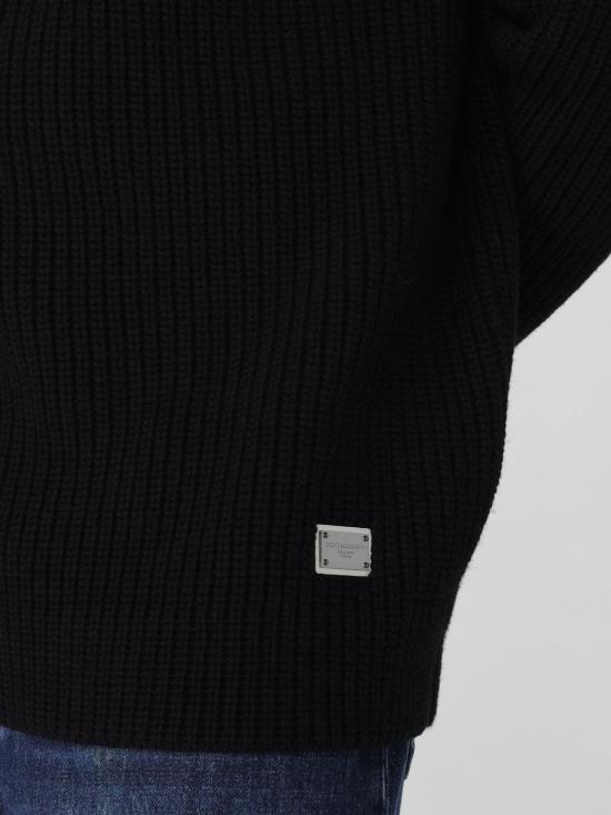 25FW 돌체앤가바나 집업 니트 GXW42TJCVWK N0000 Black - DOLCE & GABBANA