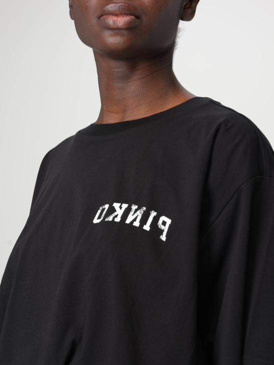 25FW 핑코 반팔 티셔츠 104257A2C0 Z99 Black - PINKO