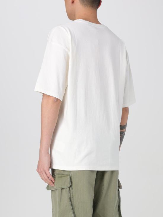 25FW 디젤 반팔 티셔츠 A130490DQAU14 1A White - DIESEL