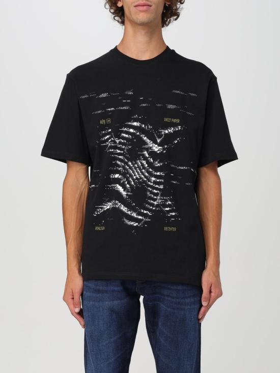 24FW 데일리 페이퍼 반팔 티셔츠 2421085 Black
