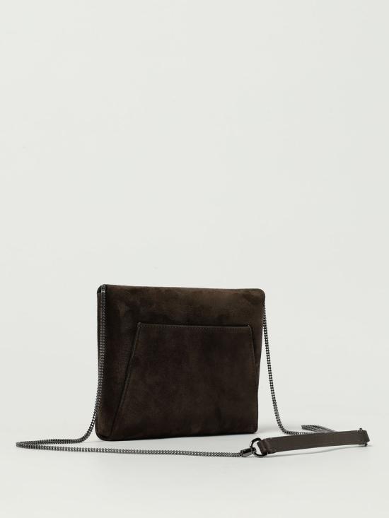 25FW 브루넬로 쿠치넬리 모닐레 장식 BC Duo 파우치 MWDLD2722 C7284 Dark - BRUNELLO CUCINELLI