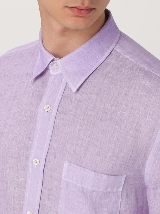 25SS 120 리노 긴팔 셔츠 32ALIM1425000011532ALIM S00080 Lilac - 120 LINO