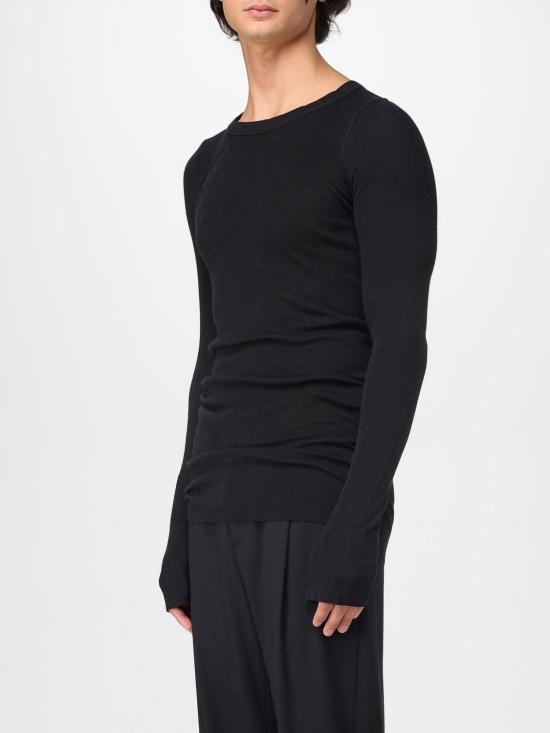 25FW 릭 오웬스 스웨터 RU02E1250RJR 09 Black - RICK OWENS