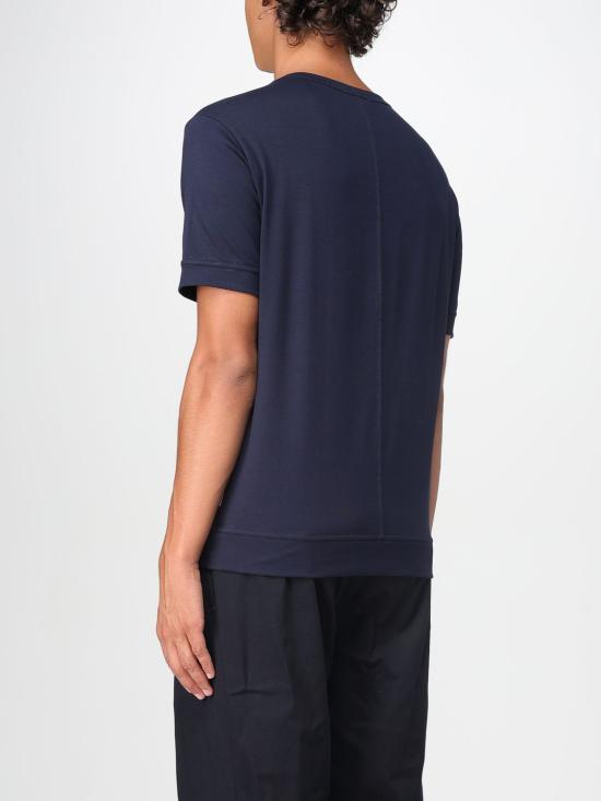 25FW 파올로페코라 반팔 티셔츠 F0124074 6685 Blue - PAOLO PECORA