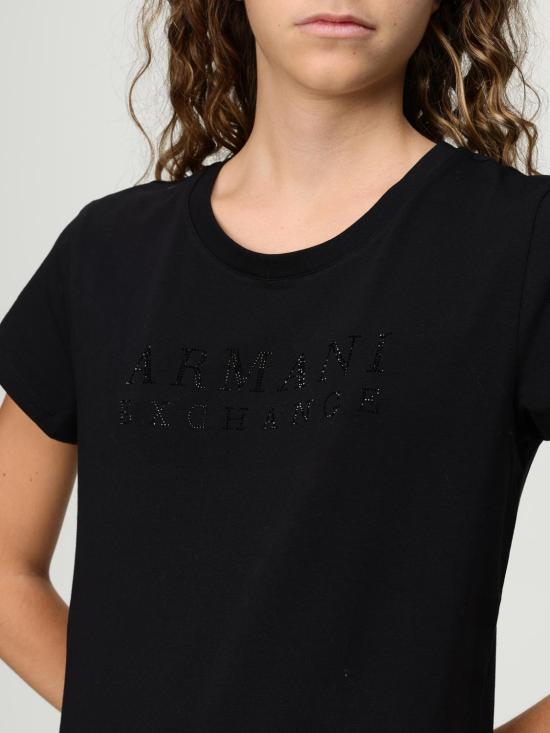 25FW 알마니 반팔 티셔츠 XW001349AF17173 UC001 Black - ARMANI