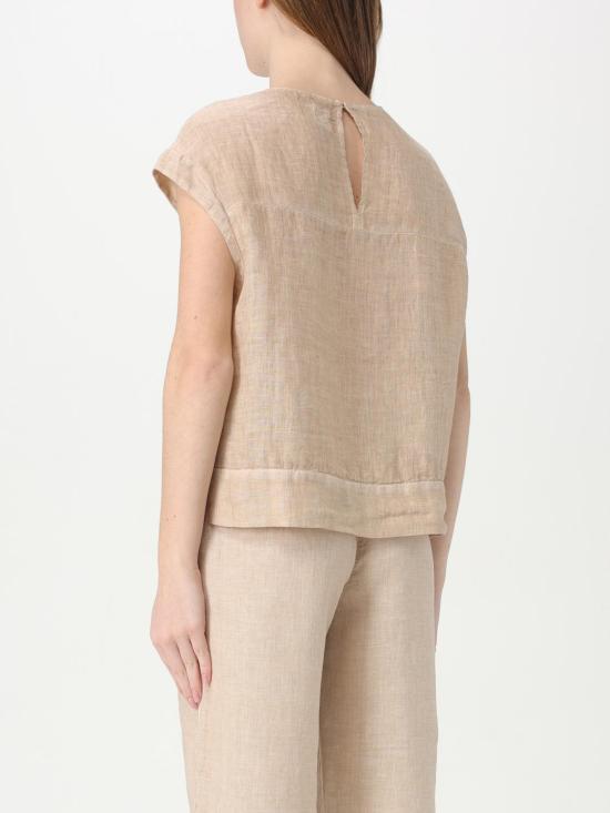 25SS 120 리노 민소매 티셔츠 32ALIW19S9000011532ALIW S00095 Beige - 120 LINO