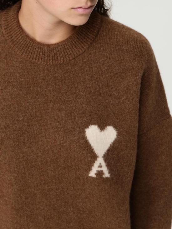 25FW 아미 ADC 크루넥 스웨터 UKS836KN0135 217 Brown - AMI