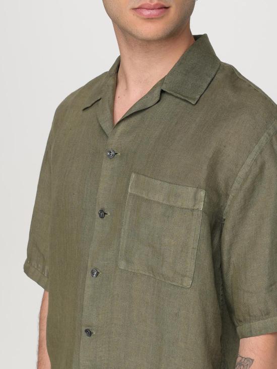 25SS 120 리노 반팔 셔츠 32ALIM19L3000011532ALIM S00034 Coffee - 120 LINO