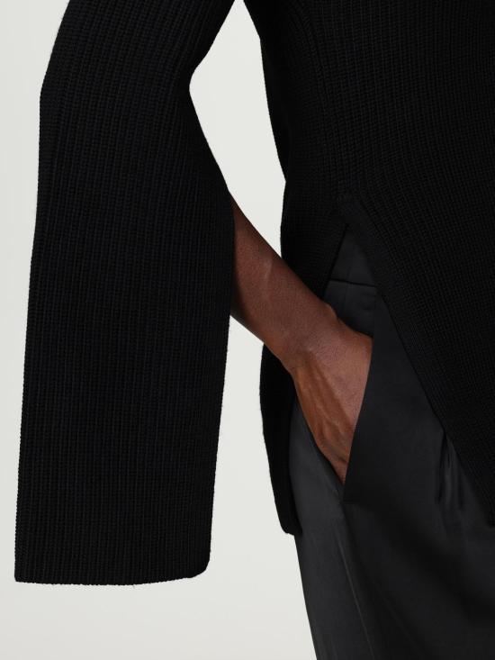 25FW 토템 터틀넥 253WRT0536YA0204 001 Black - TOTEME