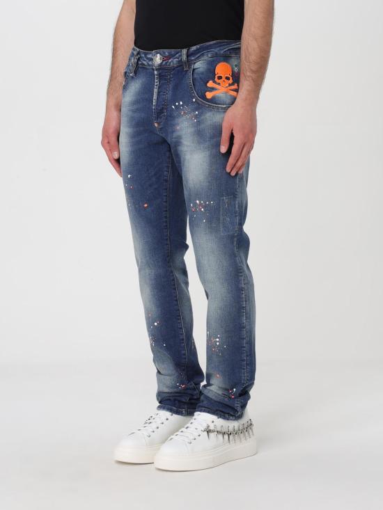  필립 플레인 데님 팬츠 SADCMDT3678PDE004N 08DN Blue - PHILIPP PLEIN