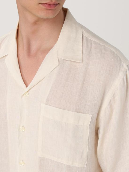 25SS 120 리노 반팔 셔츠 32ALIM19L3000011532ALIM 000053 Milk - 120 LINO