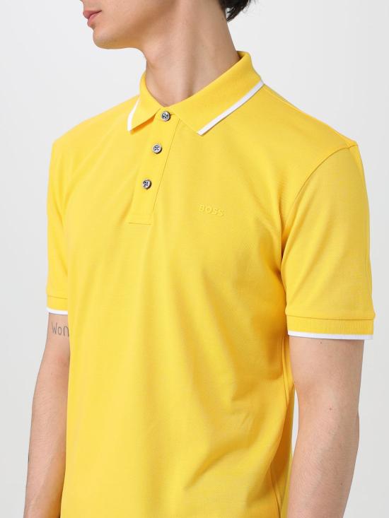 25FW 보스 폴로 티셔츠 50494697 755 Yellow - BOSS