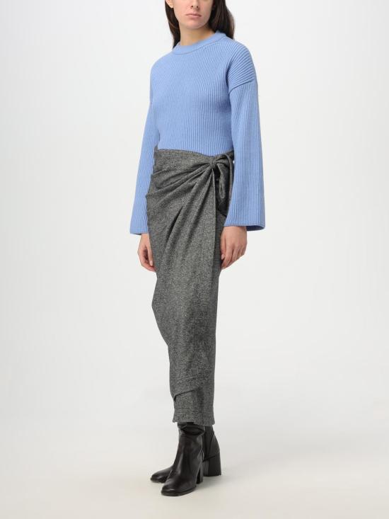  에리카 카발리니 롱 스커트 P3WF04 A01Y Grey - ERIKA CAVALLINI