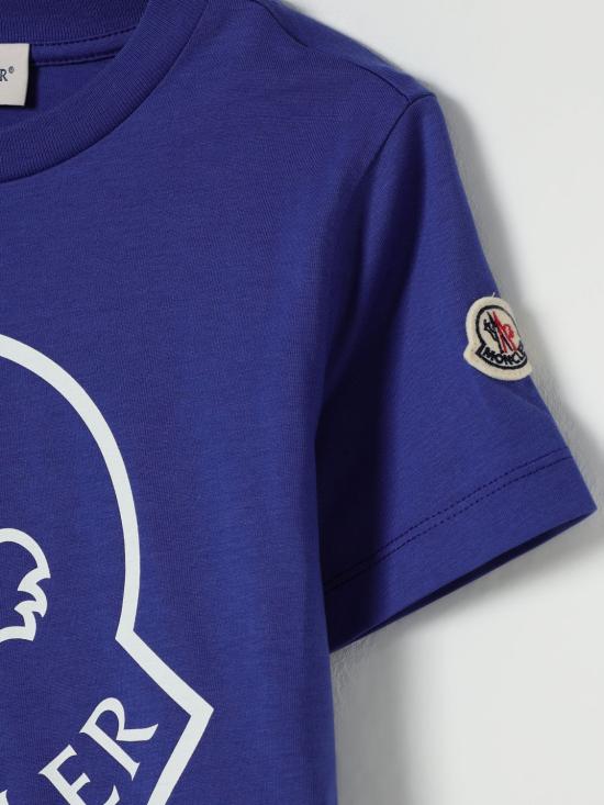 25FW [키즈] 몽클레어 티셔츠 8C0001389AFV 758 Royal Blue - MONCLER