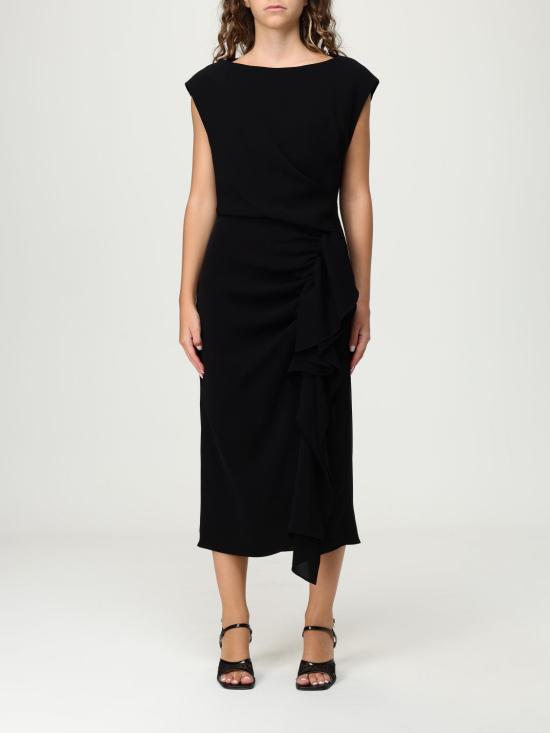 25FW 막스마라 스튜디오 롱 원피스 2526226111600 001 Black