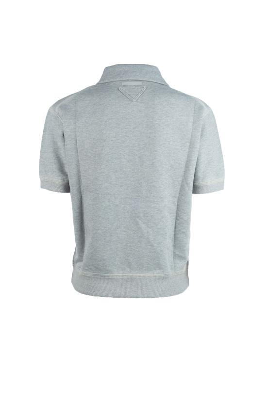 25FW 프라다 폴로 티셔츠 135726173J F0684 GRIGIO MELANGE - PRADA
