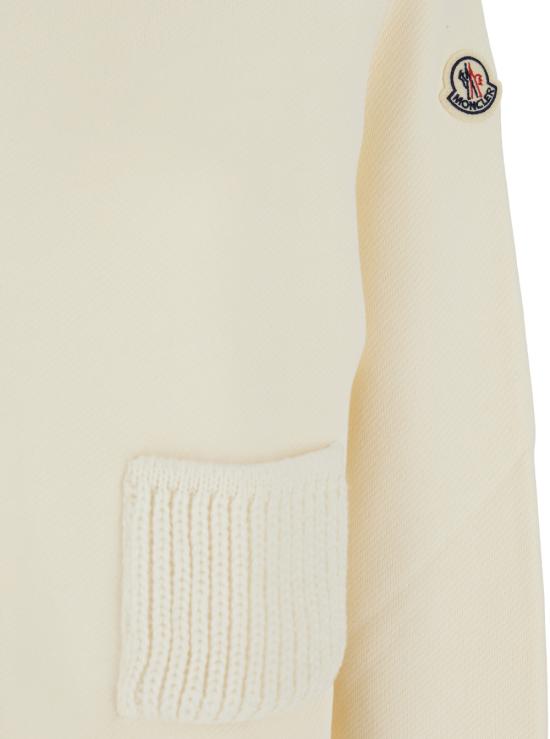 25FW 몽클레어 로고 패치 집업 후드 8G0000289B0Q034 WHITE DOM - MONCLER