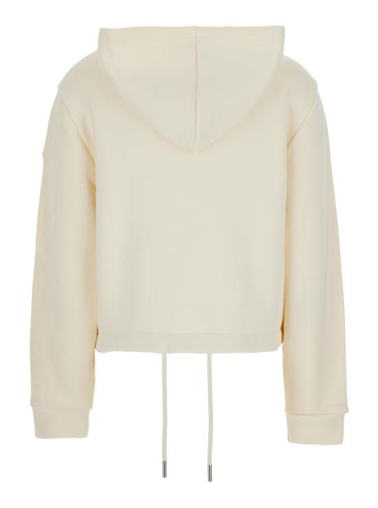 25FW 몽클레어 로고 패치 집업 후드 8G0000289B0Q034 WHITE DOM - MONCLER