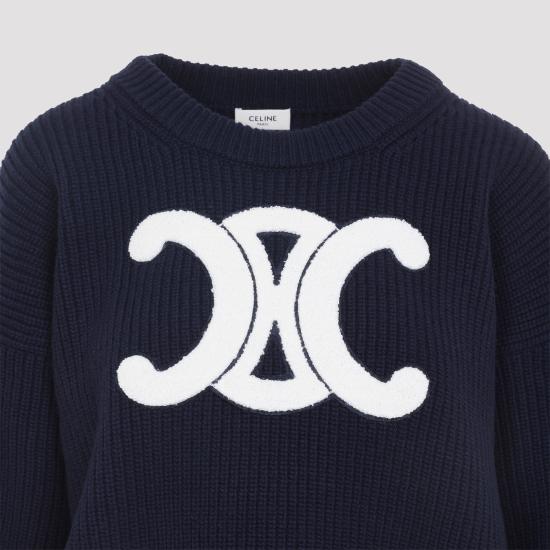 25FW 셀린느 스웨터 RY0GS423P07MR NAVY DOM - CELINE