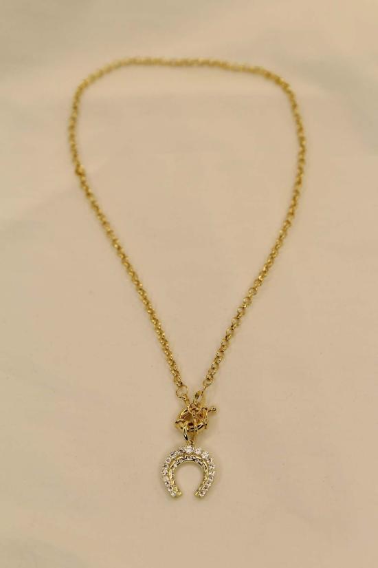  더 엔케이씨 스토어 목걸이/팬던트 Nkc 스토어 행운의 크리스탈 짧은 체인 목걸이 - The NKC Store