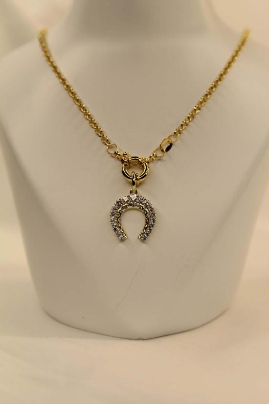  더 엔케이씨 스토어 목걸이/팬던트 Nkc 스토어 행운의 크리스탈 짧은 체인 목걸이 - The NKC Store