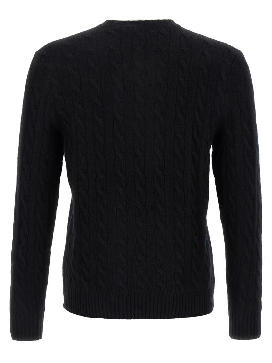 26FW 폴로 랄프로렌 케이블 니트 스웨터 710876762001 Black - POLO RALPH LAUREN