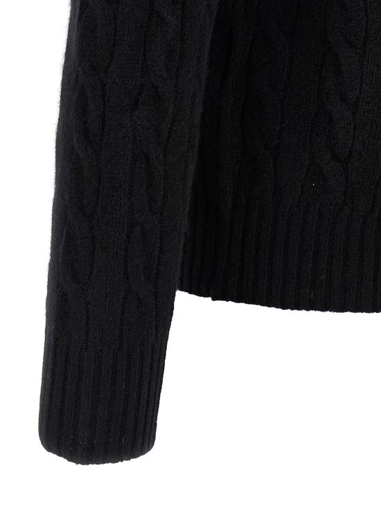 26FW 폴로 랄프로렌 케이블 니트 스웨터 710876762001 Black - POLO RALPH LAUREN