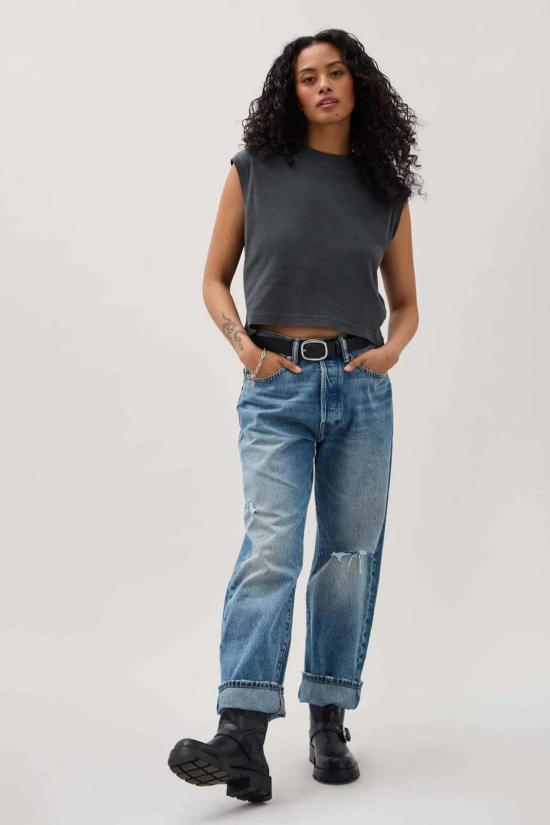  Richer Poorer 반팔 티셔츠 더 부유하고 더 가난한 릴렉스드 머슬 티셔츠 스트레치 리무진 - OTHER BRANDS