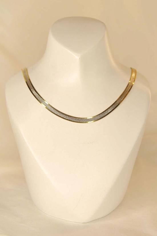  더 엔케이씨 스토어 목걸이/팬던트 Nkc 스토어 투톤 스네이크 체인 목걸이 - The NKC Store