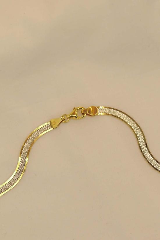  더 엔케이씨 스토어 목걸이/팬던트 Nkc 스토어 투톤 스네이크 체인 목걸이 - The NKC Store