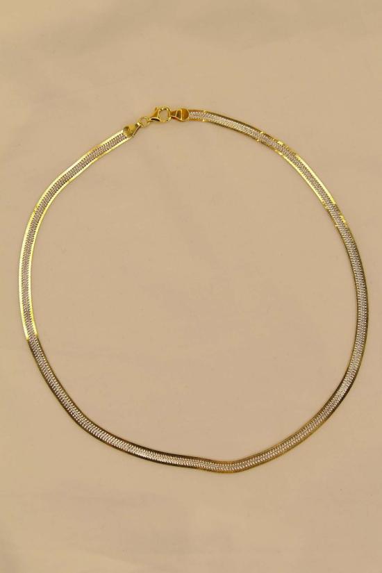  더 엔케이씨 스토어 목걸이/팬던트 Nkc 스토어 투톤 스네이크 체인 목걸이 - The NKC Store