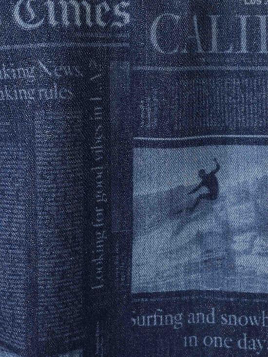 25FW 팜앤젤스 긴팔 셔츠 PMYD019F25DEN001 4442MEDIUM BLUE DENIM BLUE - PALM ANGELS